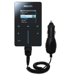 Gomadic Rapid Car / Auto Charger for the Philips GoGear HDD6320 - Brand w/ TipExchange Technology