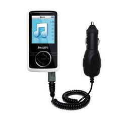 Gomadic Rapid Car / Auto Charger for the Philips GoGear SA3114/37 - Brand w/ TipExchange Technology