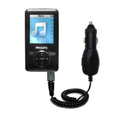 Gomadic Rapid Car / Auto Charger for the Philips GoGear SA3125/37 - Brand w/ TipExchange Technology
