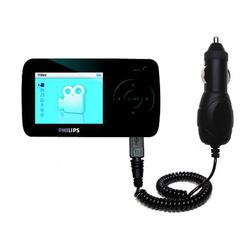 Gomadic Rapid Car / Auto Charger for the Philips GoGear SA6015/37 - Brand w/ TipExchange Technology