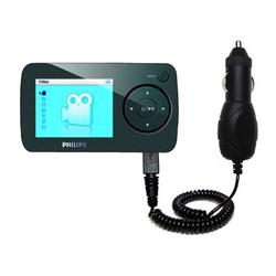 Gomadic Rapid Car / Auto Charger for the Philips GoGear SA6087/37 - Brand w/ TipExchange Technology