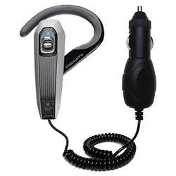 Gomadic Rapid Car / Auto Charger for the Plantronics Explorer 340 - Brand w/ TipExchange Technology