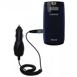 Gomadic Rapid Car / Auto Charger for the Samsung Helio Fin - Brand w/ TipExchange Technology