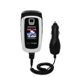 Gomadic Rapid Car / Auto Charger for the Samsung SCH-A870 - Brand w/ TipExchange Technology