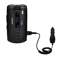 Gomadic Rapid Car / Auto Charger for the Samsung SGH-A930 - Brand w/ TipExchange Technology