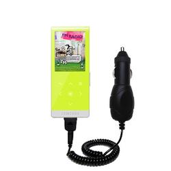 Gomadic Rapid Car / Auto Charger for the Samsung YP-T10JABY - Brand w/ TipExchange Technology