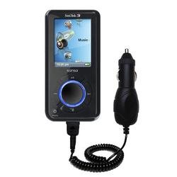 Gomadic Rapid Car / Auto Charger for the Sandisk Sansa E250 - Brand w/ TipExchange Technology
