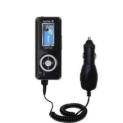 Gomadic Rapid Car / Auto Charger for the Sandisk Sansa c200 - Brand w/ TipExchange Technology