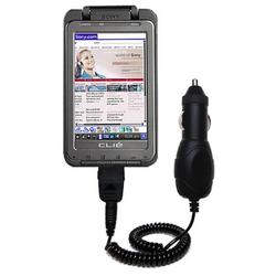 Gomadic Rapid Car / Auto Charger for the Sony Clie TH55 - Brand w/ TipExchange Technology