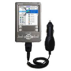 Gomadic Rapid Car / Auto Charger for the Sony Clie TJ27 - Brand w/ TipExchange Technology
