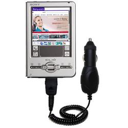 Gomadic Rapid Car / Auto Charger for the Sony Clie TJ37 - Brand w/ TipExchange Technology