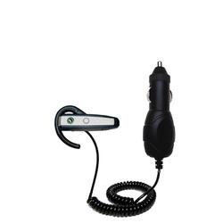 Gomadic Rapid Car / Auto Charger for the Sony Ericsson HBH-65 - Brand w/ TipExchange Technology