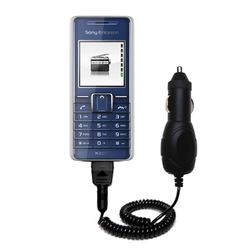 Gomadic Rapid Car / Auto Charger for the Sony Ericsson K220c - Brand w/ TipExchange Technology