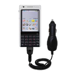 Gomadic Rapid Car / Auto Charger for the Sony Ericsson P1i - Brand w/ TipExchange Technology