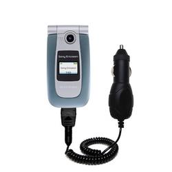 Gomadic Rapid Car / Auto Charger for the Sony Ericsson Z500a - Brand w/ TipExchange Technology