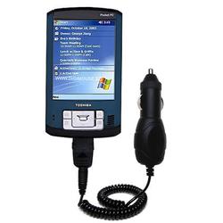 Gomadic Rapid Car / Auto Charger for the Toshiba e400 - Brand w/ TipExchange Technology