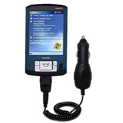 Gomadic Rapid Car / Auto Charger for the Toshiba e805 - Brand w/ TipExchange Technology
