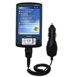 Gomadic Rapid Car / Auto Charger for the Toshiba e830 - Brand w/ TipExchange Technology