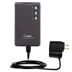 Gomadic Rapid Wall / AC Charger for the Cowon iAuidio M3L - Brand w/ TipExchange Technology