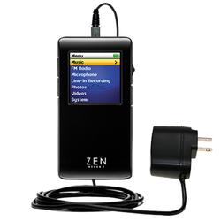 Gomadic Rapid Wall / AC Charger for the Creative Zen Neeon 2 - Brand w/ TipExchange Technology