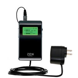 Gomadic Rapid Wall / AC Charger for the Creative Zen Neeon - Brand w/ TipExchange Technology