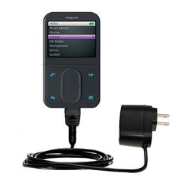 Gomadic Rapid Wall / AC Charger for the Creative Zen Vision M 60GB - Brand w/ TipExchange Technology