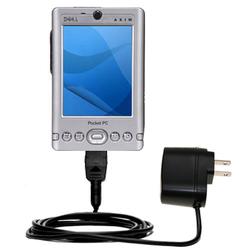 Gomadic Rapid Wall / AC Charger for the Dell Axim x3 - Brand w/ TipExchange Technology
