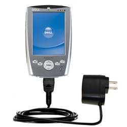 Gomadic Rapid Wall / AC Charger for the Dell Axim x5 - Brand w/ TipExchange Technology