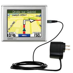 Gomadic Rapid Wall / AC Charger for the Garmin Nuvi 300 - Brand w/ TipExchange Technology