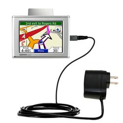 Gomadic Rapid Wall / AC Charger for the Garmin Nuvi 310 - Brand w/ TipExchange Technology
