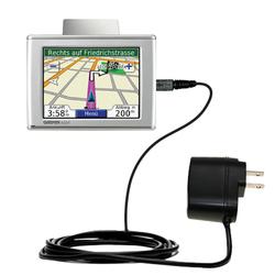 Gomadic Rapid Wall / AC Charger for the Garmin Nuvi 600 - Brand w/ TipExchange Technology