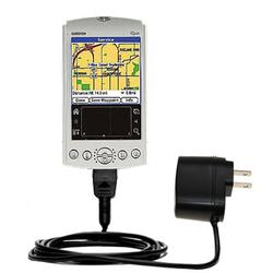 Gomadic Rapid Wall / AC Charger for the Garmin iQue 3600 - Brand w/ TipExchange Technology