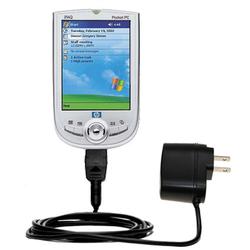 Gomadic Rapid Wall / AC Charger for the HP iPAQ h1900 - Brand w/ TipExchange Technology