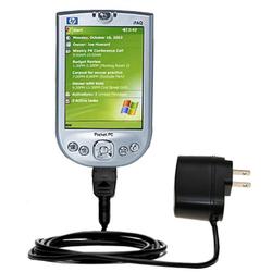 Gomadic Rapid Wall / AC Charger for the HP iPAQ h4140 - Brand w/ TipExchange Technology