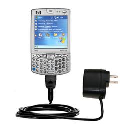 Gomadic Rapid Wall / AC Charger for the HP iPaq hw6510 - Brand w/ TipExchange Technology