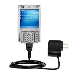Gomadic Rapid Wall / AC Charger for the HP iPaq hw6710 - Brand w/ TipExchange Technology