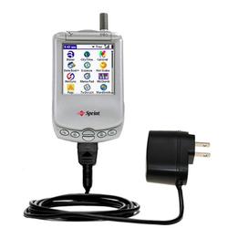 Gomadic Rapid Wall / AC Charger for the Handspring Treo 300 - Brand w/ TipExchange Technology