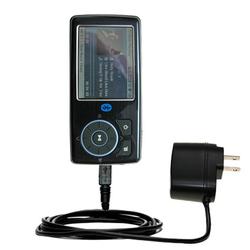 Gomadic Rapid Wall / AC Charger for the Insignia NS-DV4G - Brand w/ TipExchange Technology