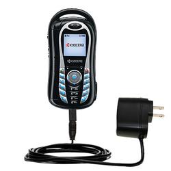 Gomadic Rapid Wall / AC Charger for the Kyocera K612 - Brand w/ TipExchange Technology