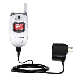 Gomadic Rapid Wall / AC Charger for the LG AX245 - Brand w/ TipExchange Technology