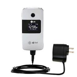 Gomadic Rapid Wall / AC Charger for the LG AX275 - Brand w/ TipExchange Technology