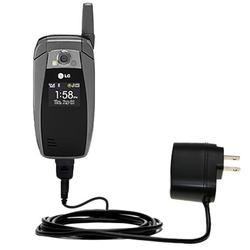 Gomadic Rapid Wall / AC Charger for the LG AX355 - Brand w/ TipExchange Technology