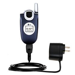 Gomadic Rapid Wall / AC Charger for the LG AX4750 - Brand w/ TipExchange Technology