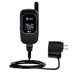 Gomadic Rapid Wall / AC Charger for the LG CU405 - Brand w/ TipExchange Technology