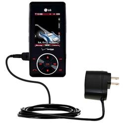 Gomadic Rapid Wall / AC Charger for the LG Chocolate - Brand w/ TipExchange Technology