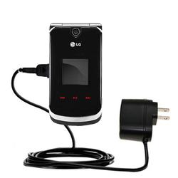 Gomadic Rapid Wall / AC Charger for the LG KG810 - Brand w/ TipExchange Technology
