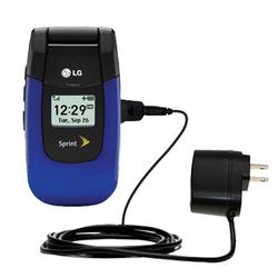 Gomadic Rapid Wall / AC Charger for the LG LX-150 - Brand w/ TipExchange Technology