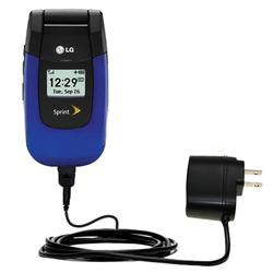 Gomadic Rapid Wall / AC Charger for the LG LX150 - Brand w/ TipExchange Technology