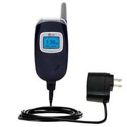 Gomadic Rapid Wall / AC Charger for the LG UX210 - Brand w/ TipExchange Technology