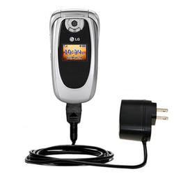 Gomadic Rapid Wall / AC Charger for the LG VI-125 - Brand w/ TipExchange Technology